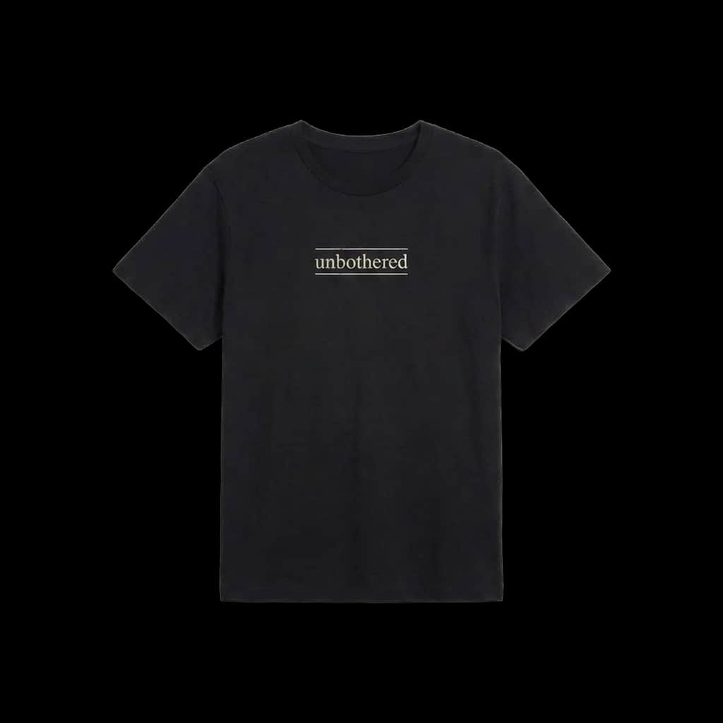 Unbothered Black Tee